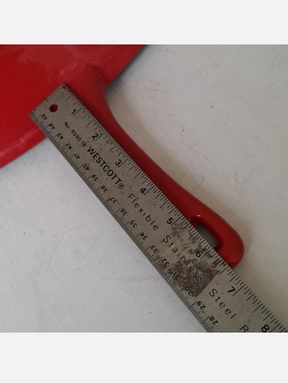 Martha Stewart Iron Cast Grill Pan Red